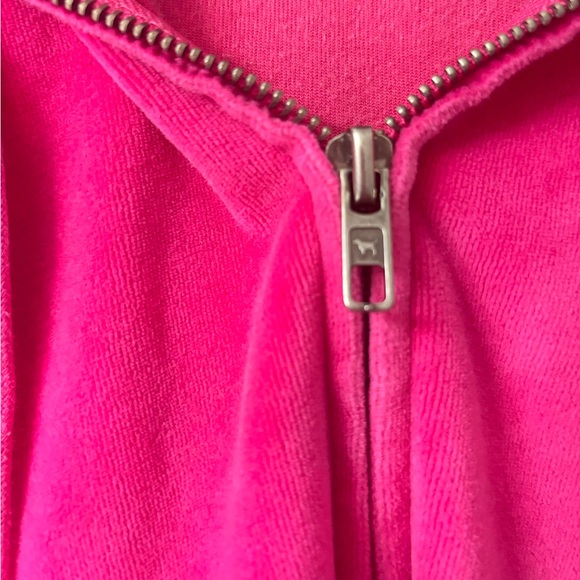 SOLD! Victoria's Secret PINK Bling Sequin LOVE PINK Logo Velour Full Zip Hoodie - Picture 15 of 16
